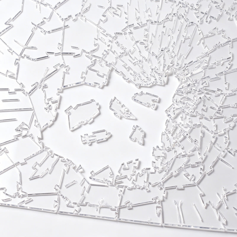The Clearly Impossible Broken Glass Puzzle: 218Piece Acrylic Brain Teaser