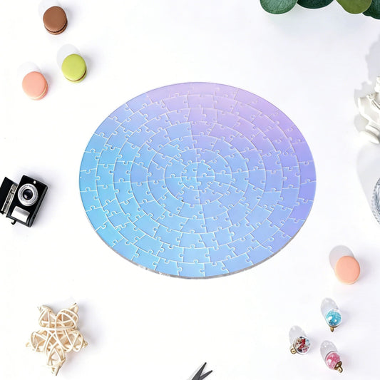 The Enigma of Impossibility - Colorful Circular Acrylic Jigsaw Puzzle