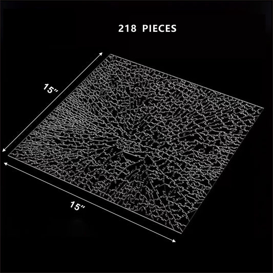 The Clearly Impossible Broken Glass Puzzle: 218Piece Acrylic Brain Teaser