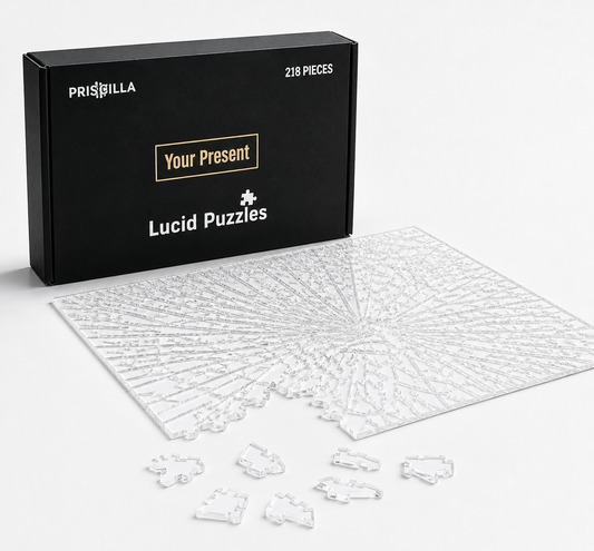 The Clearly Impossible Broken Glass Puzzle: 218Piece Acrylic Brain Teaser
