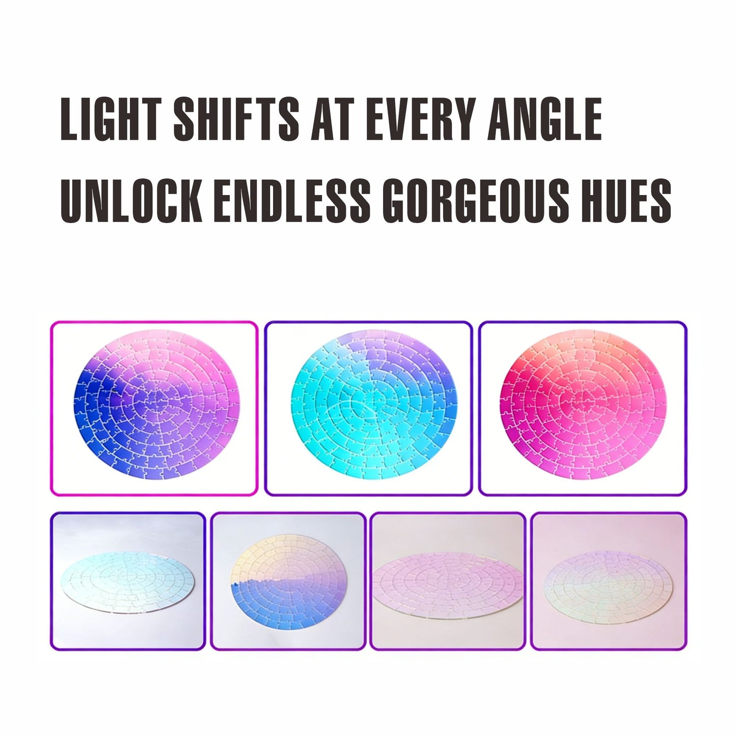 The Enigma of Impossibility - Colorful Circular Acrylic Jigsaw Puzzle